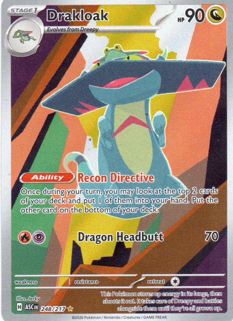Drakloak ASC248 illustration rare ingles