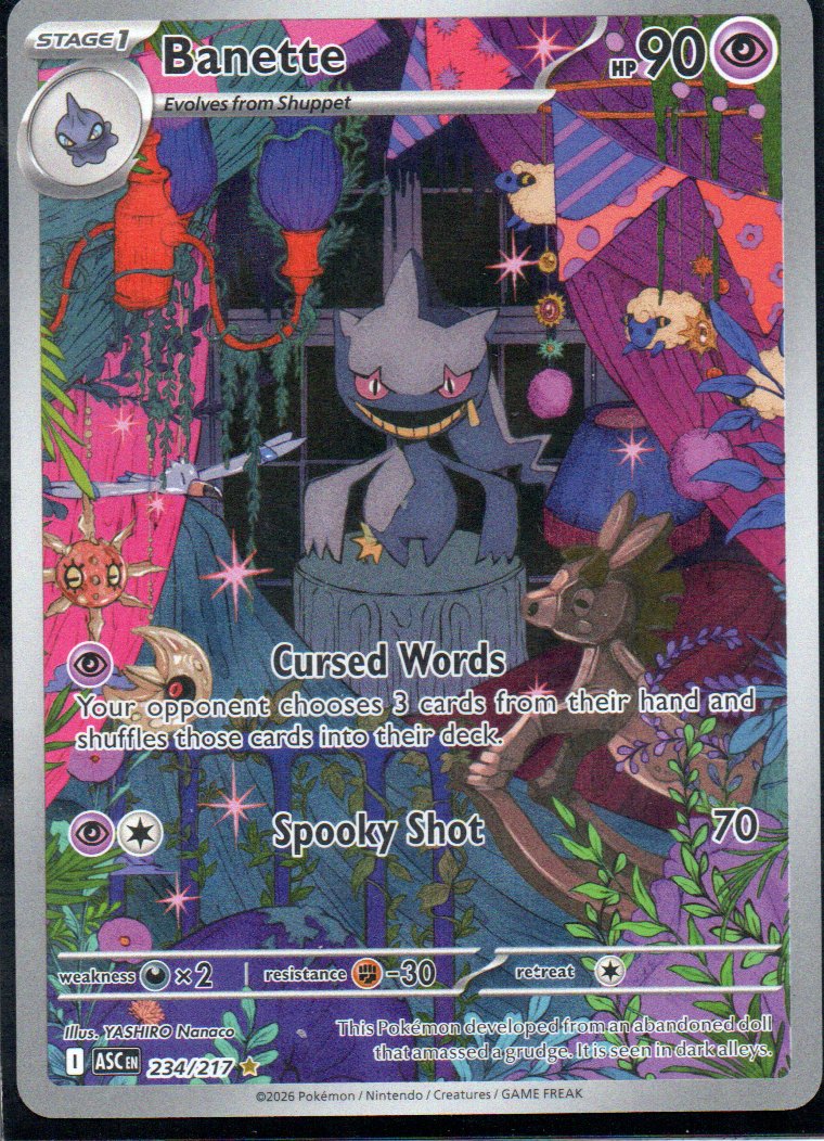 Banette ASC234 illustration rare ingles