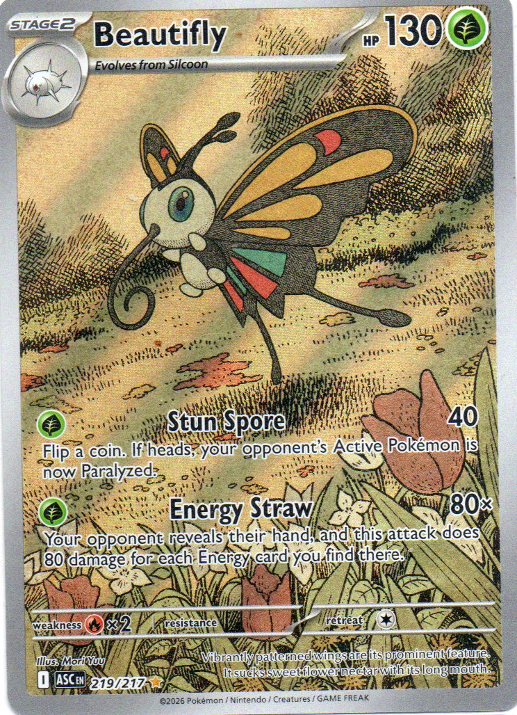 Beautifly ASC219 illustration rare ingles