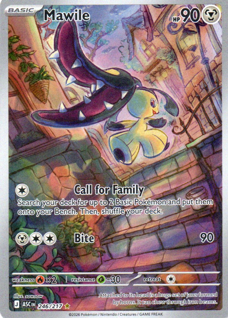 Mawile ASC246 illustration rare ingles