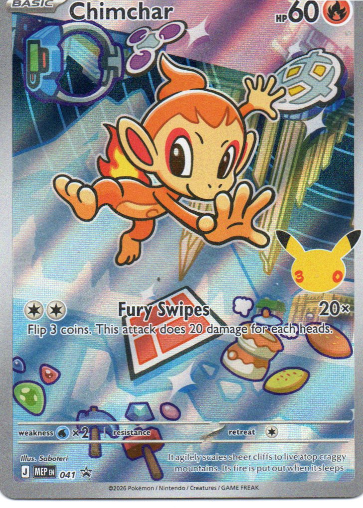 Chimchar MEP041 Promo ingles