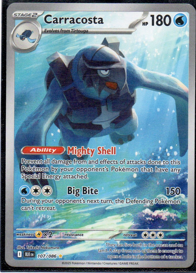 Carracosta BLK107 illustration rare ingles