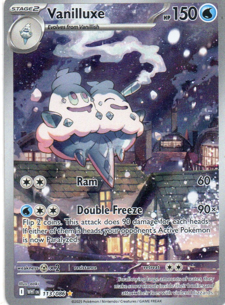Vanilluxe WHT113 illustration rare ingles