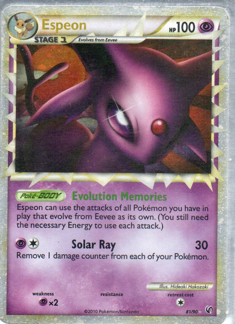 Espeon prime 81 Ultra rare ingles