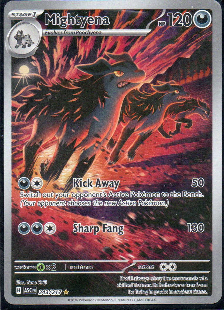 Mightyena ASC243 illustration rare ingles