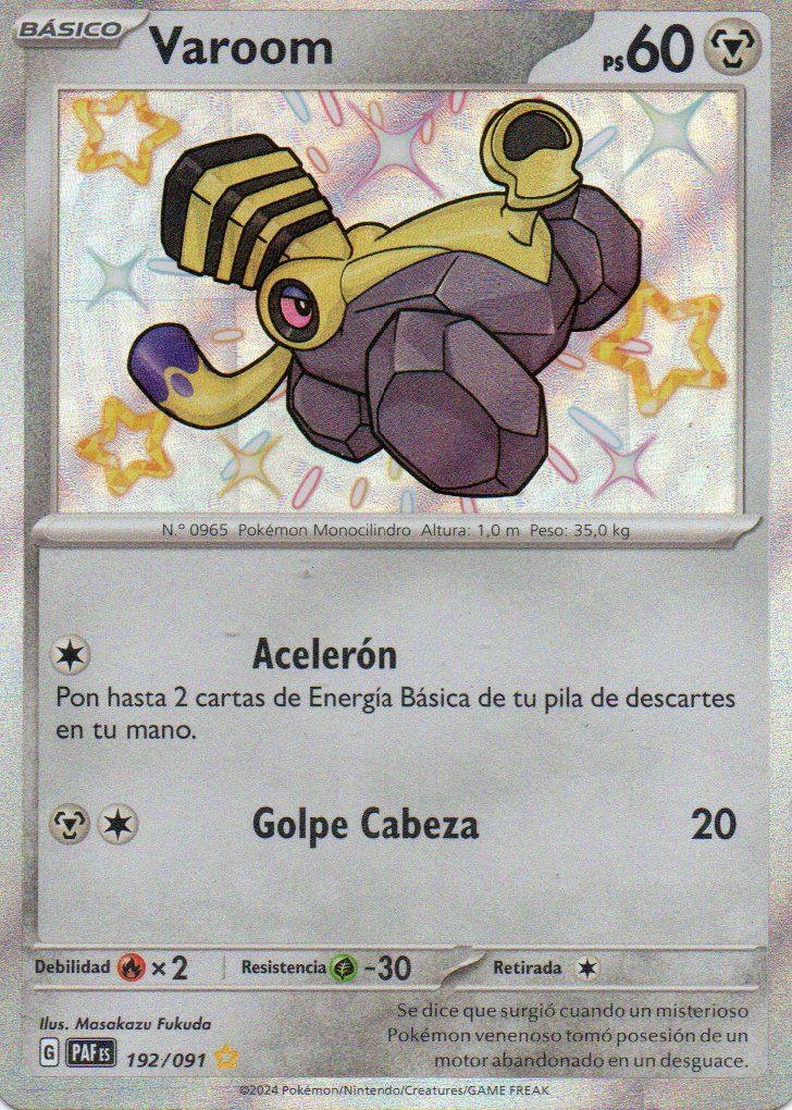 Varoom PAF192 Shiny rare Español