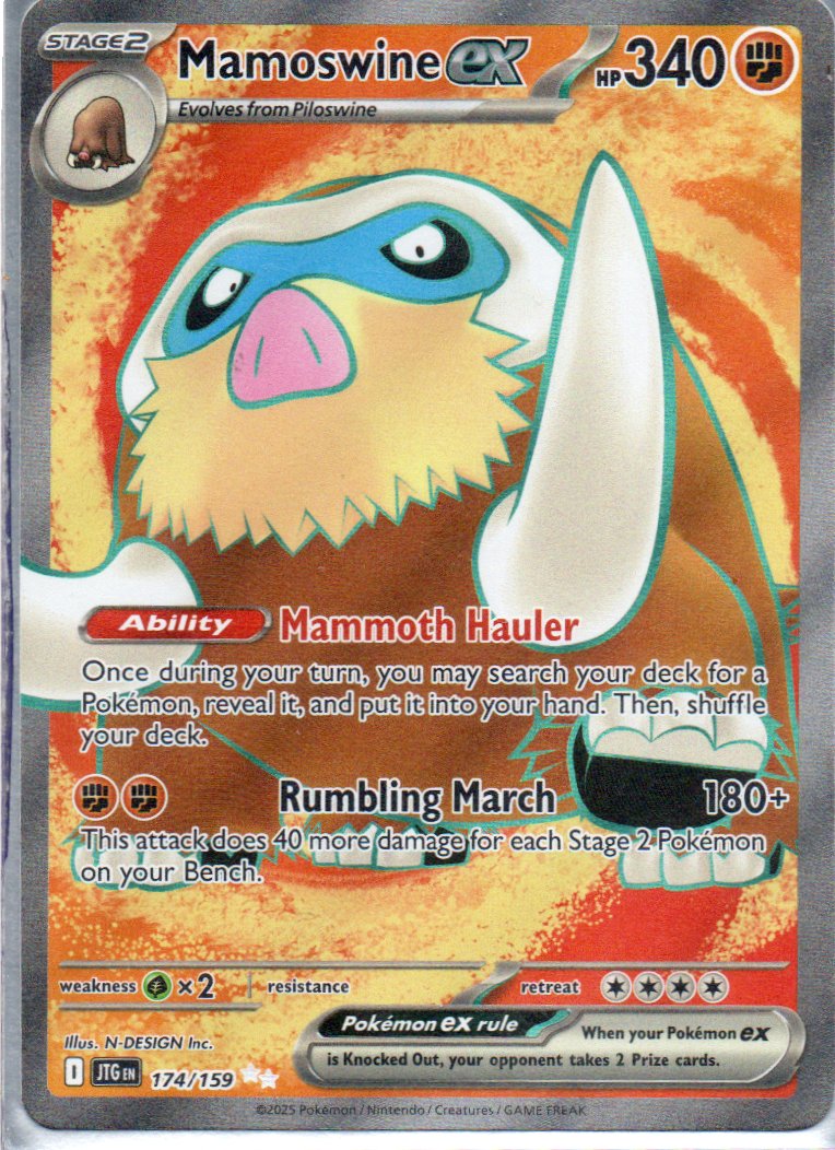 Mamoswine ex JTG174 Ultra rare ingles