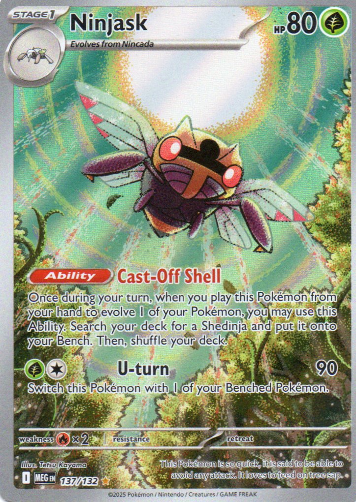 Ninjask MEG137 Illustration rare ingles