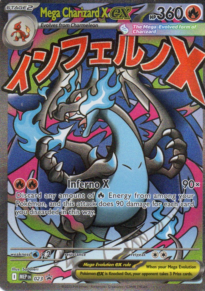 Mega Charizard X ex MEP023 Promo ingles