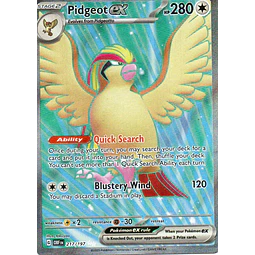 Pidgeot ex OBF217 Ultra rare ingles