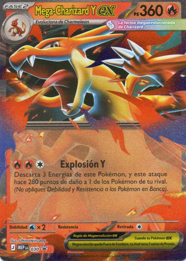 Mega Charizard Y ex MEP030 Promo Español