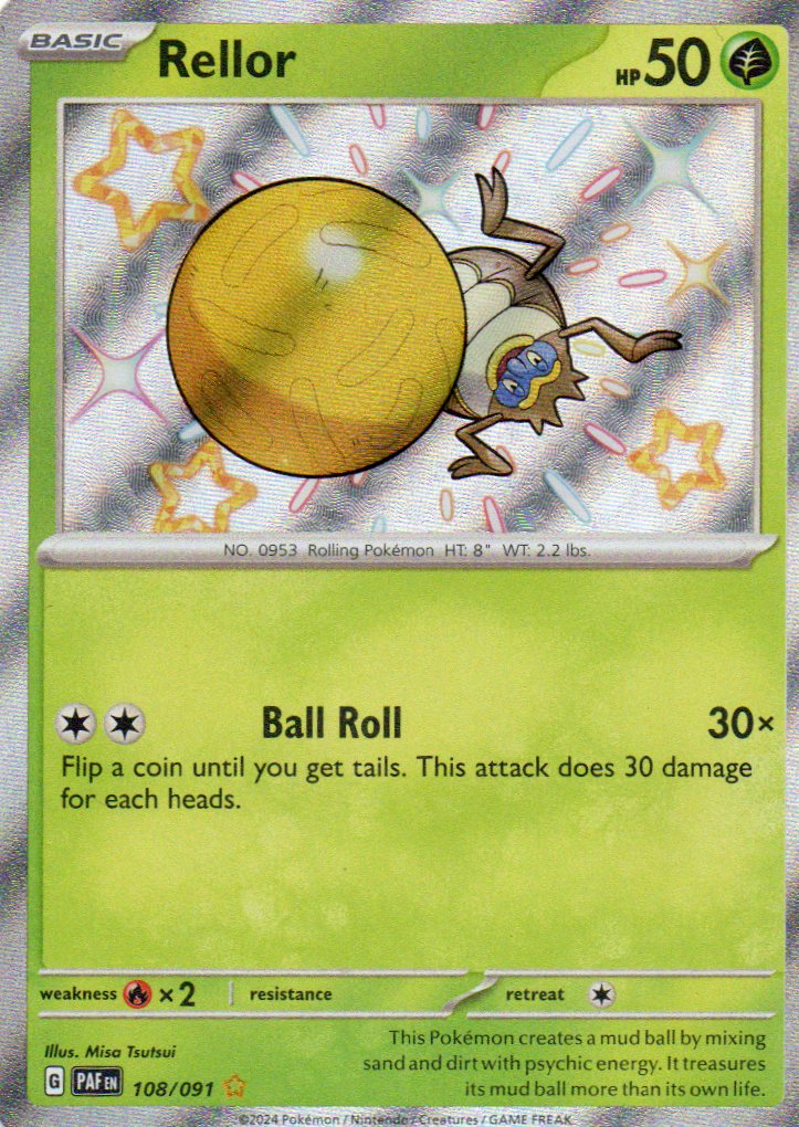 Rellor PAF108 Shiny rare ingles
