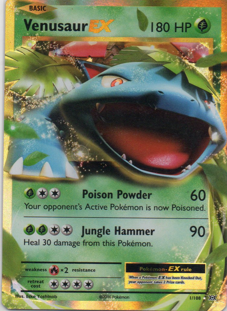 Venusaur EX  Ultra rare Ingles