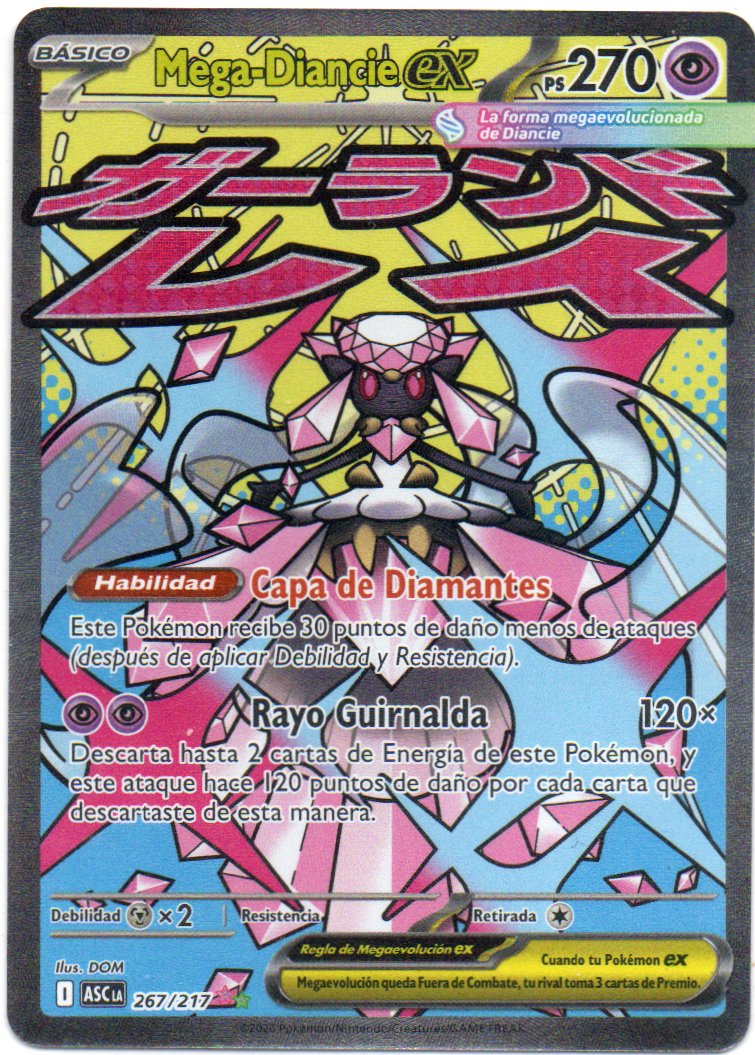 Mega-Diancie ex  Mega attack rare Español