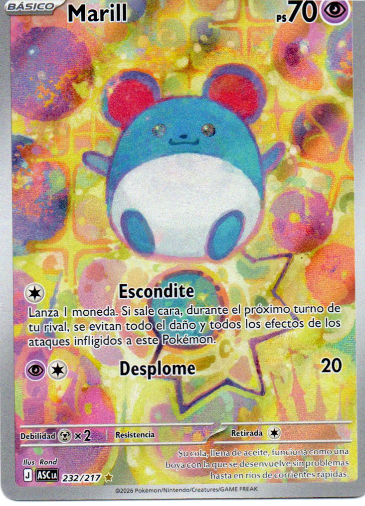 Marill  Illustration rare Español