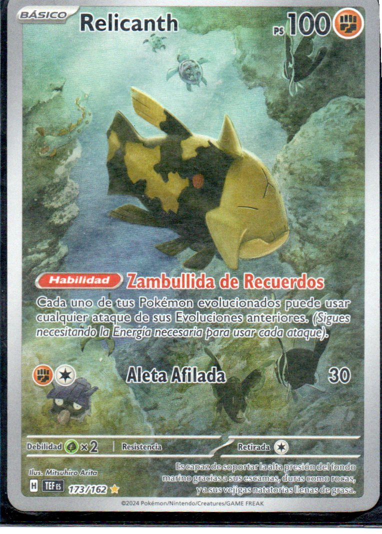 Relicanth  Illustration rare Español