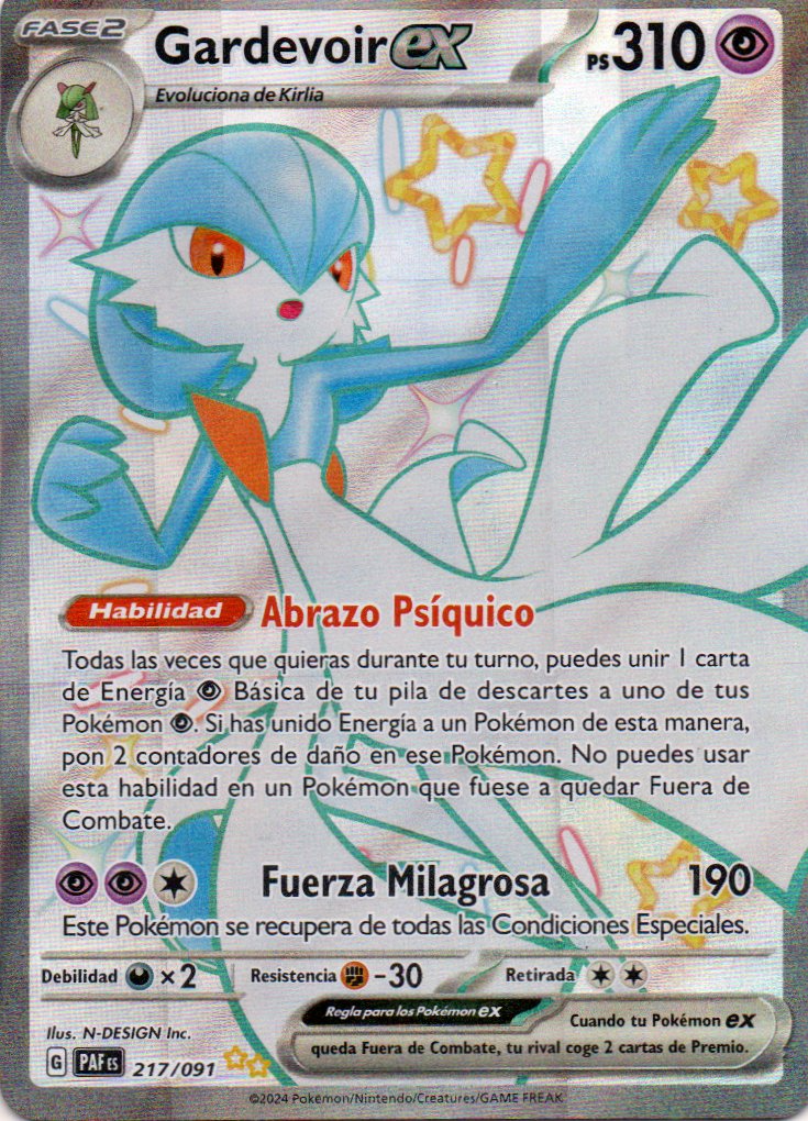 Gardevoir ex  Ultra Shiny rare Español