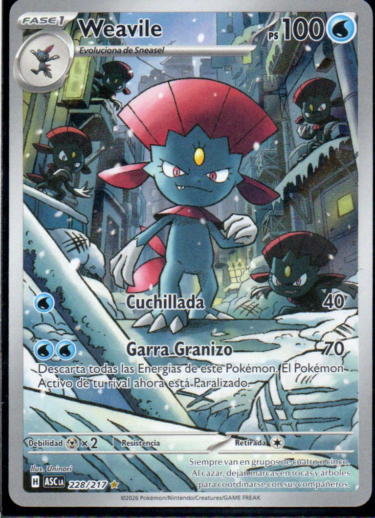 Weavile  Illustration rare Español