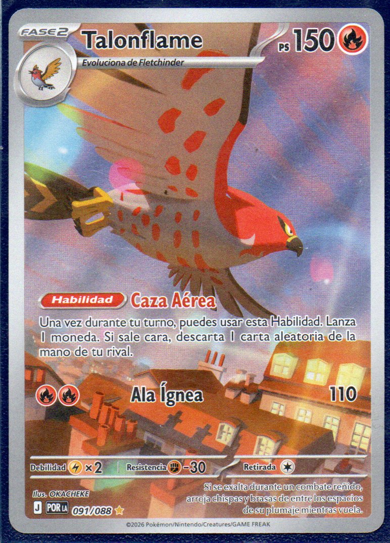 Talonflame  Illustration rare Español
