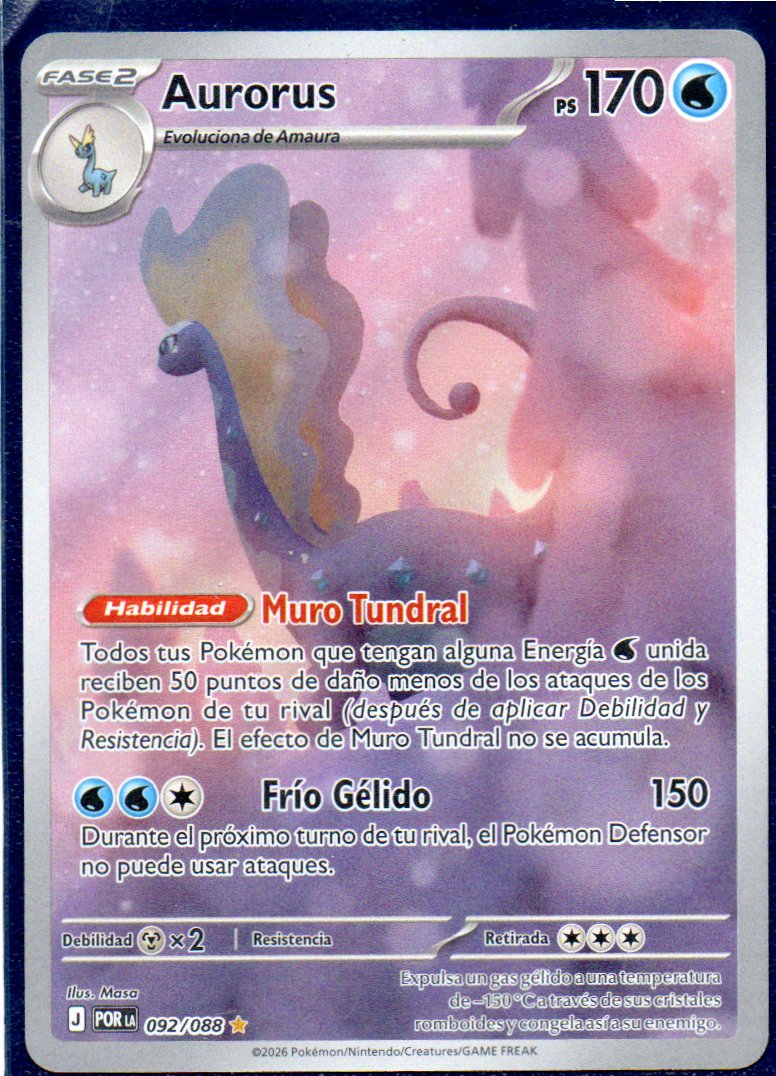 Aurorus  Illustration rare Español