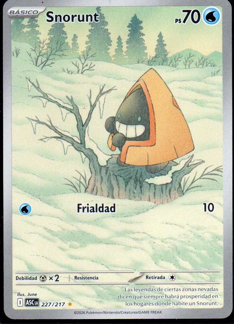 Snorunt  Illustration rare Español