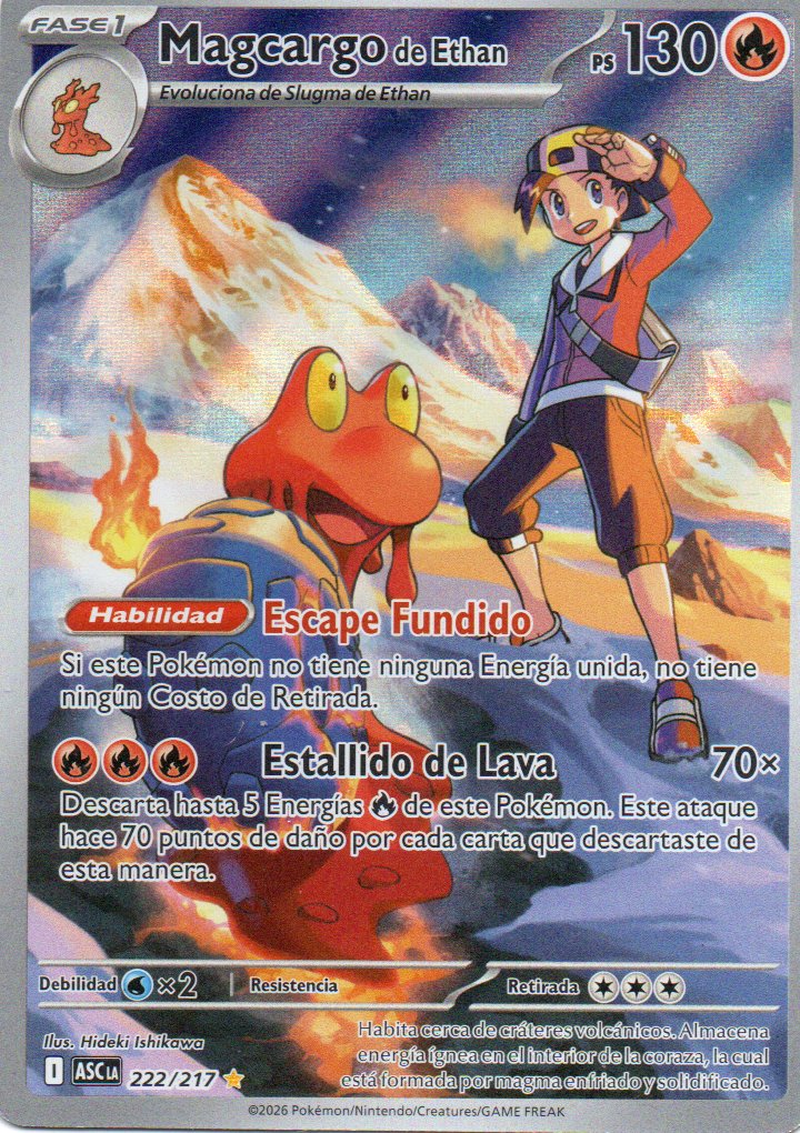 Magcargo de Ethan  Illustration rare Español