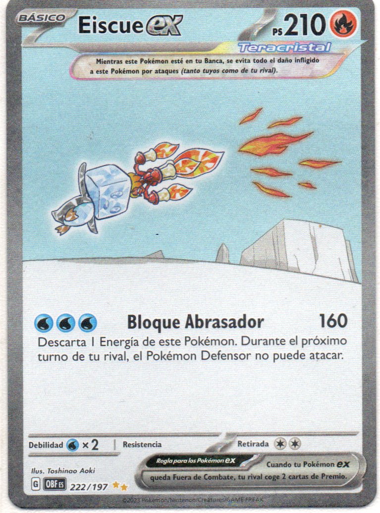 Eiscue ex  Special Illustration rare Español