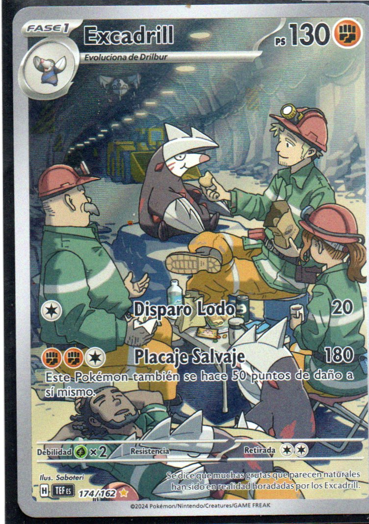 Excadrill  Illustration rare Español