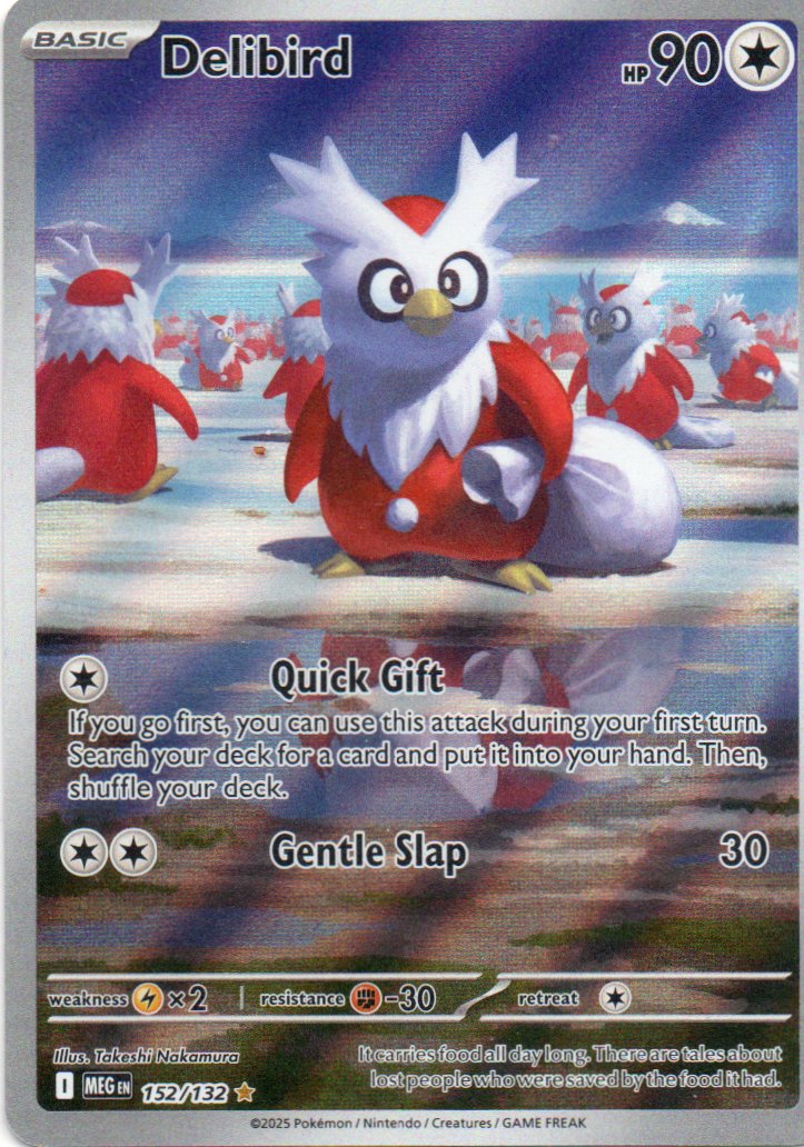Delibird  Illustration rare Ingles