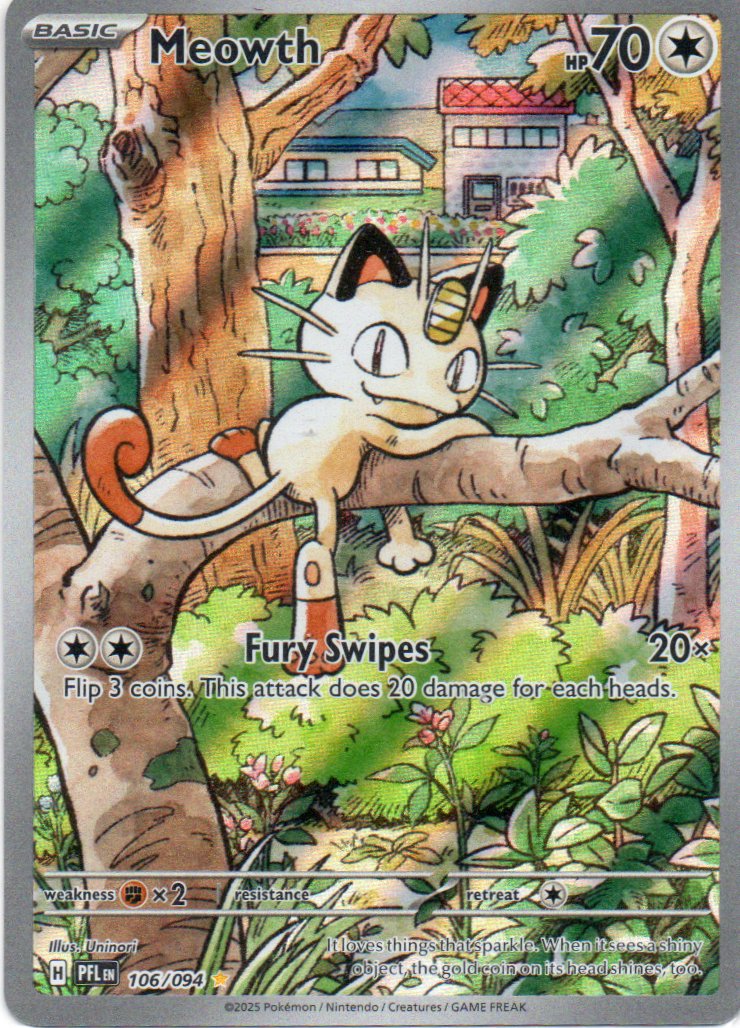 Meowth  Illustration rare Ingles