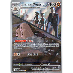 Team Rocket's Dugtrio  Illustration rare Ingles