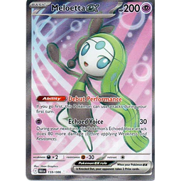 Meloetta ex  ultra rare Ingles
