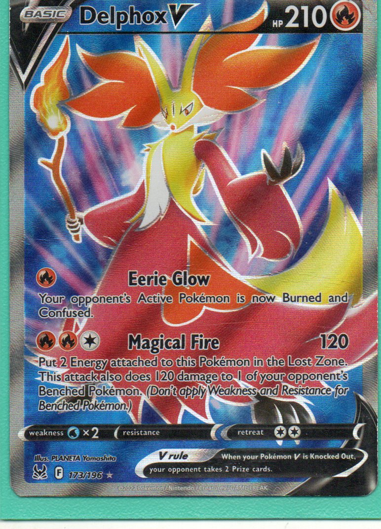 Delphox V DMG ultra rare Ingles