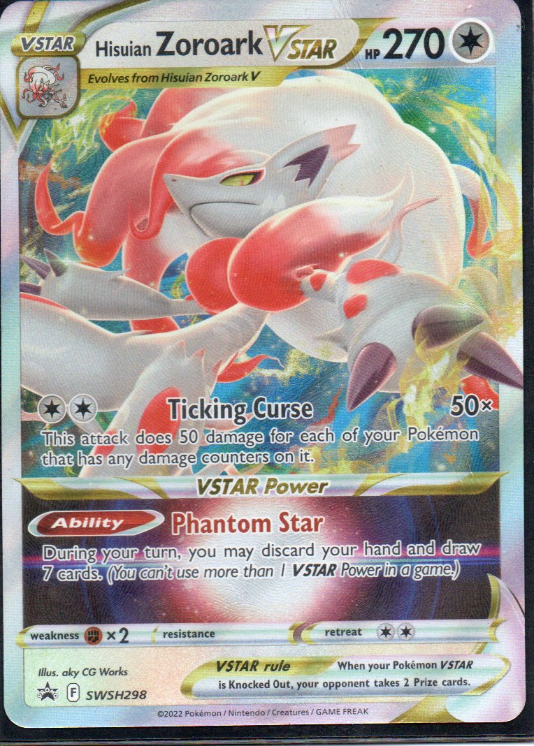 Hisuian Zoroark Vstar DMG promo Ingles