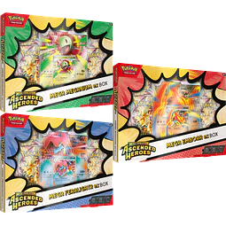Mega Meganium ex, Mega Emboar ex, Mega Feraligatr ex Box Pokemon TCG Ascended Heroes Ingles