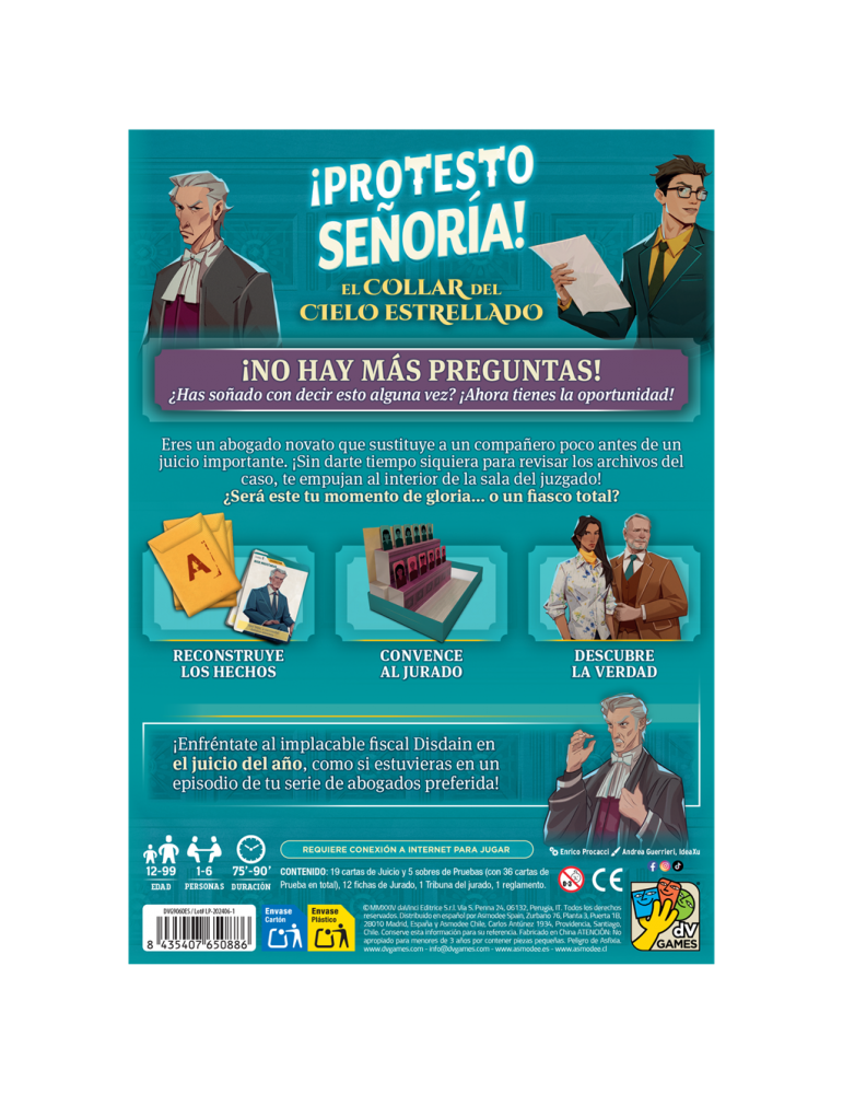 ¡Protesto Señoría! - Juego de Mesa