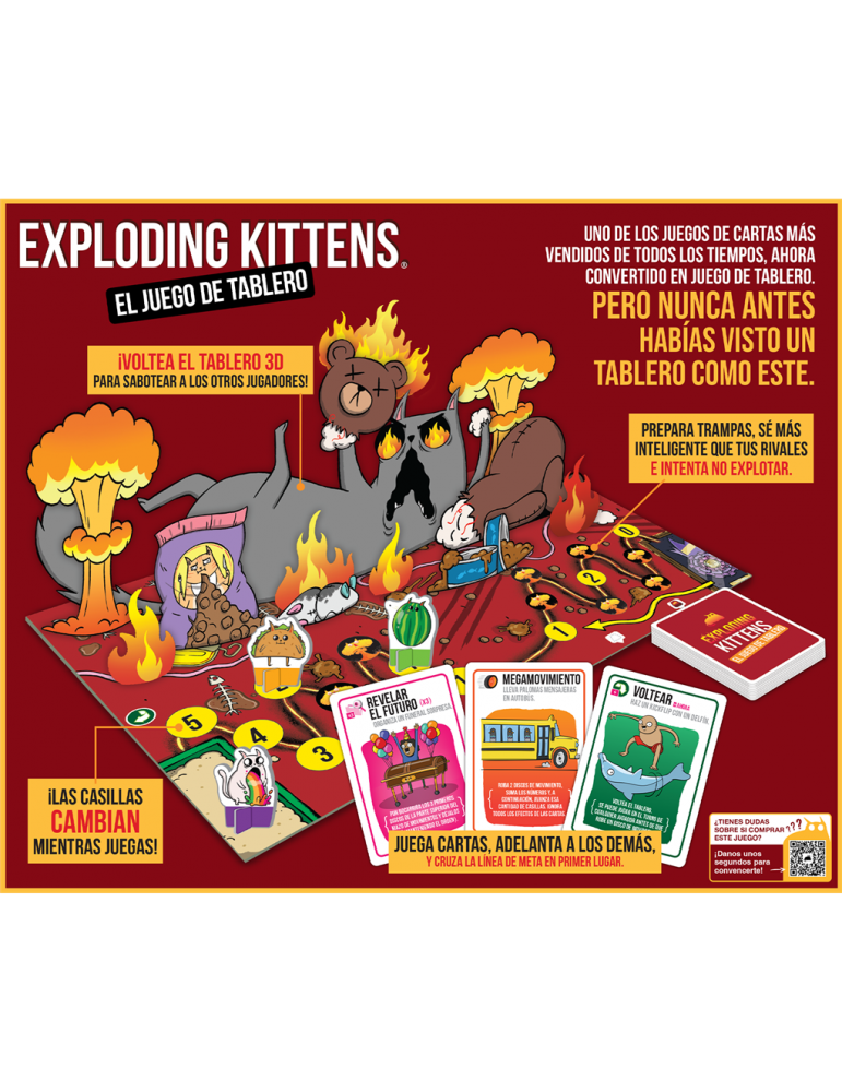 Exploding Kittens: El Juego de Tablero (Castellano)