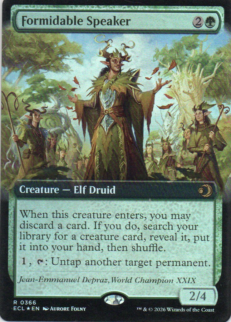 Formidable Speaker ECL 366 Rare foil Ingles