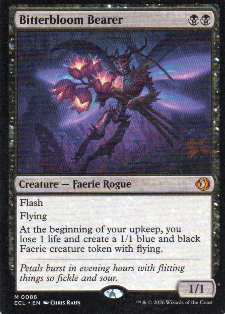 Bitterbloom Bearer ECL 088 Mythic rare Ingles