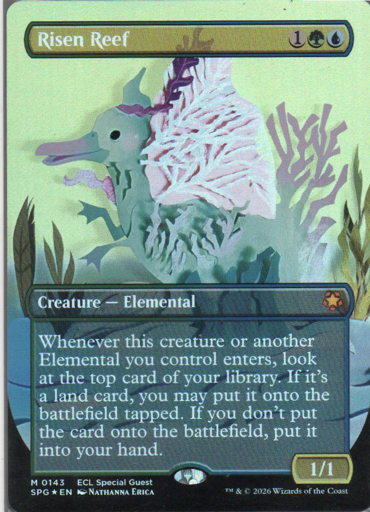 Risen Reef SPG 143 Mythic rare foil Ingles