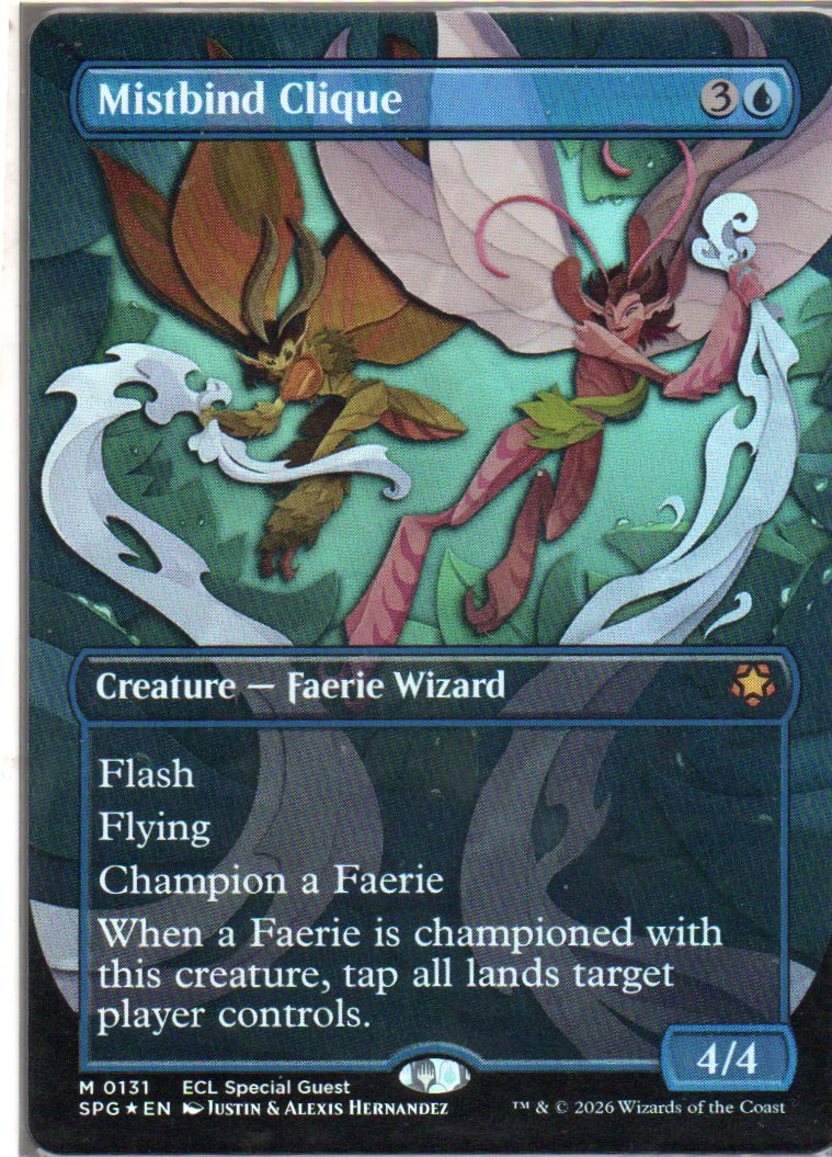 Mistbind Clique ECL 131 Mythic rare foil Ingles