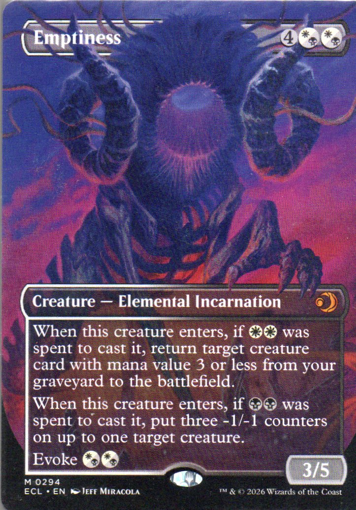 Emptiness ECL 294 Mythic rare Ingles