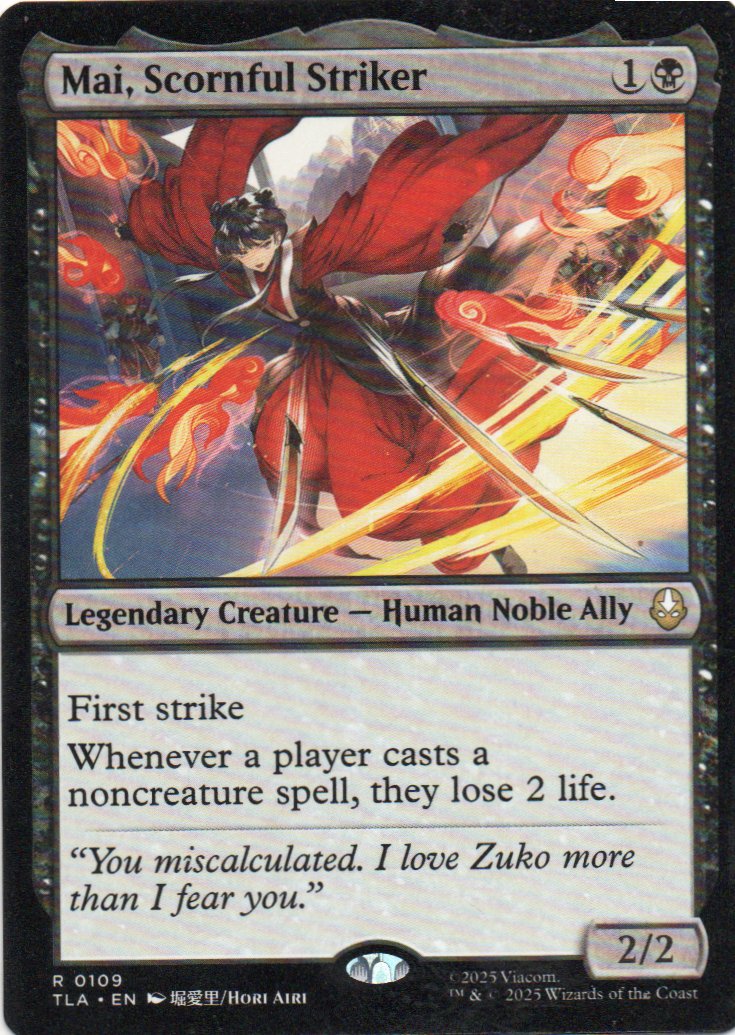 Mai, Scornful Striker TLA 109 Rare Ingles