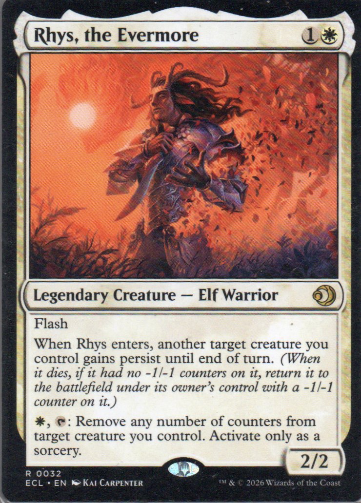 Rhys, the Evermore ECL 032 Rare Ingles