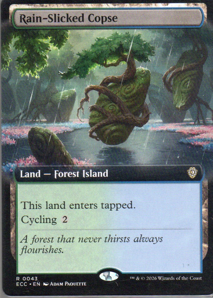 Rain-Slicked Copse ECC 043 Rare Ingles