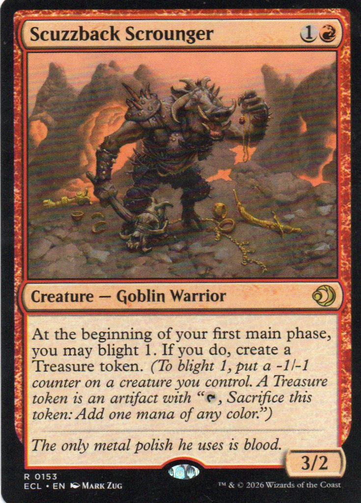 Scuzzback Scrounger ECL 153 Rare Ingles