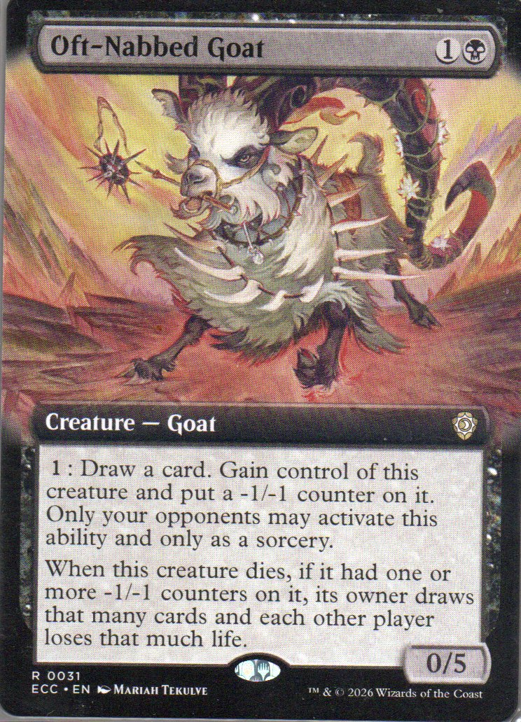 Oft-Nabbed Goat ECC 031 Rare Ingles
