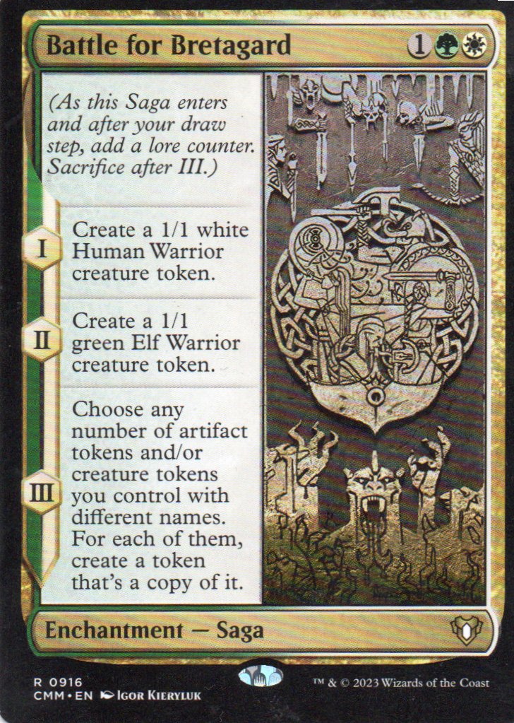 Battle for Bretagard CMM 916 Rare Ingles