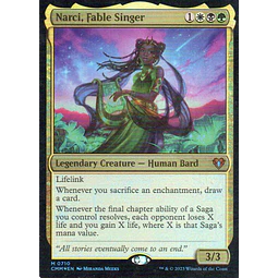 Narci, Fable Singer CMM 710 mythic rare foil Ingles