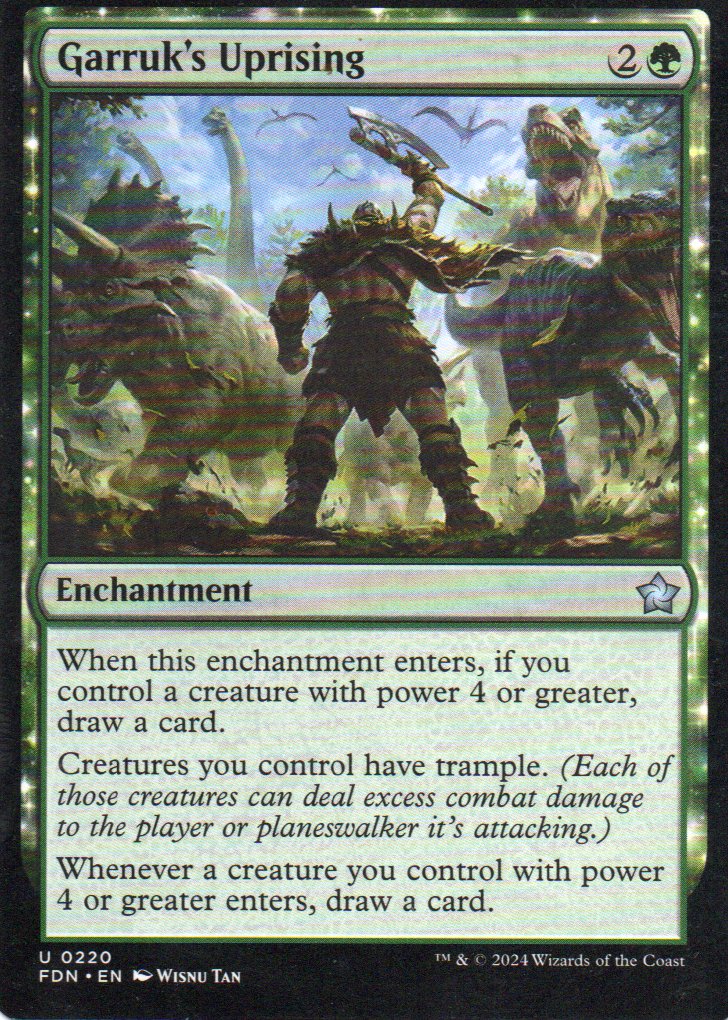 Garruk's Uprising FDN 220 Uncommun Ingles